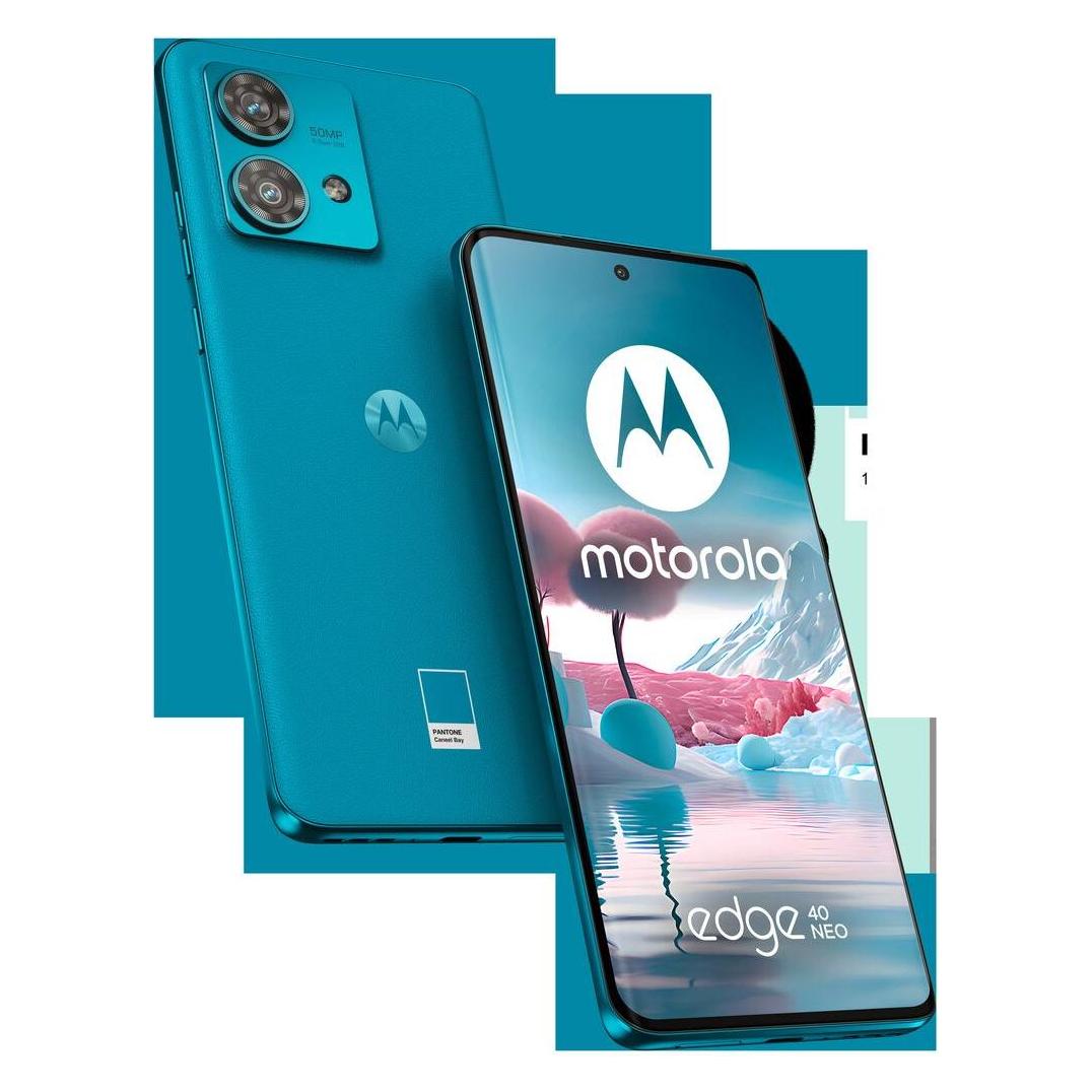 Motorola Edge 40 Neo (256 GB, Caneel Bay, 6.55", SIM + eSIM, 5G) (PAYH0034SE)