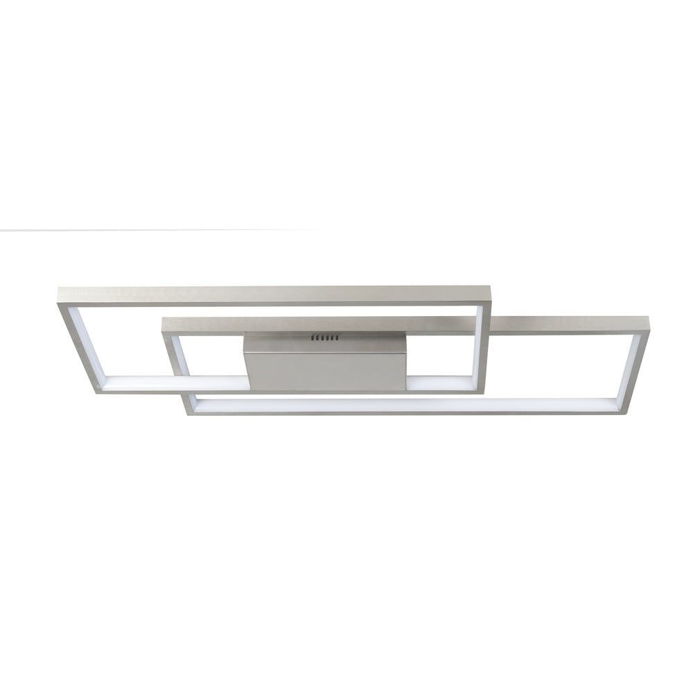 Highlight Piazza design plafondlamp nikkel zilver B: 65 cm, D: 29 cm