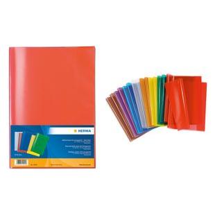 Herma Heftschoner, DIN A4, aus PP, transparent-orange mit Beschriftungsetikett (A4) (7494)