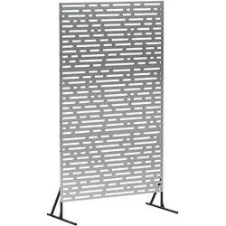 vidaXL Sichtschutz 100 x 50 x 180 cm Verzinkter Stahl Silber