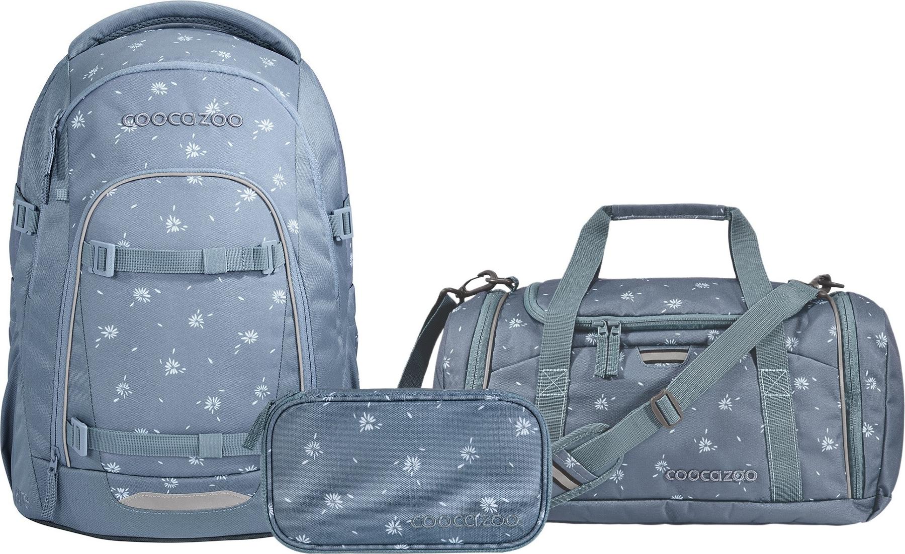 Coocazoo, Schulrucksack-Set MATE Bloomy Daisy 3-teilig