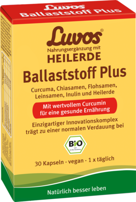 Heilerde-Gesellschaft Luvos Just GmbH & Co. KG LUVOS Heilerde Bio Ballaststoff Plus Kapseln 16,7 g 13723154