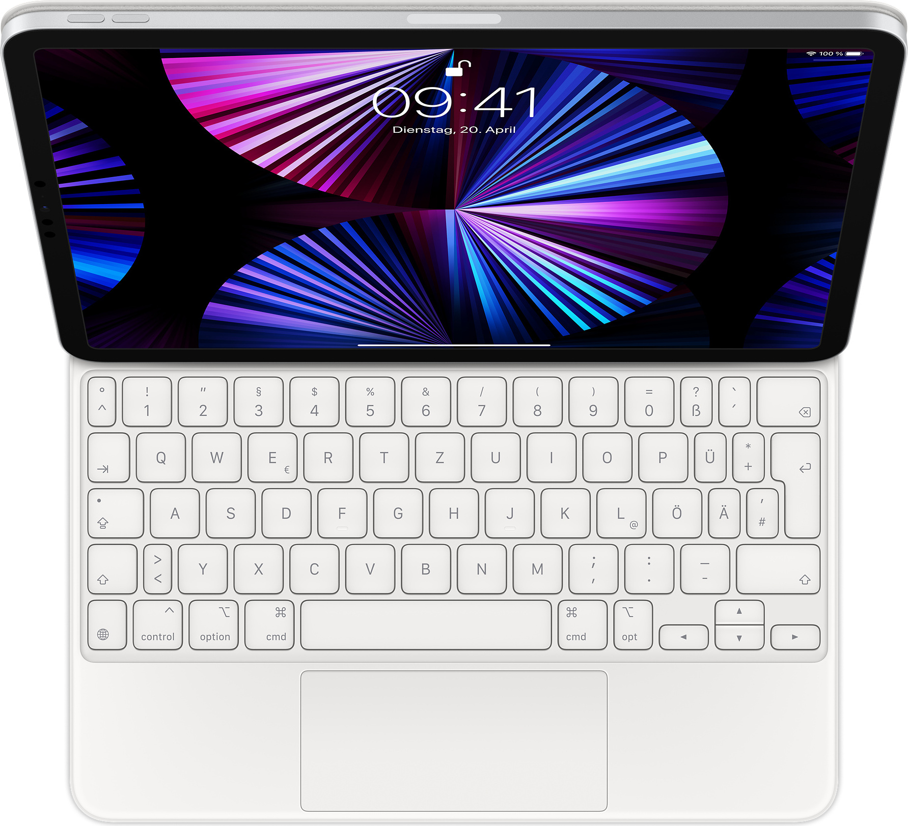 Apple MJQJ3D/A, QWERTZ, Deutsch, Trackpad, 1 mm, Apple, iPad Pro 11" (4th generation) iPad Pro 11" (3rd generation) iPad Pro 11" (2nd generation) iPad Pro...