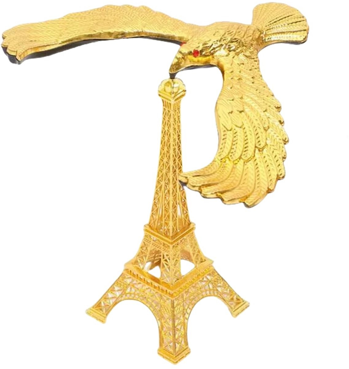 Gouden Eiffeltoren decoratie sculptuur Evenwichtige adelaar voor op tafel