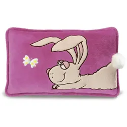 NICI Hase weiß Kissen rechteckig, 43 x 25cm