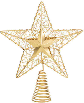 Baumspitze "Stern", gold, 20 cm