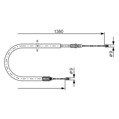 BOSCH Seilzug, Feststellbremse 1987477776