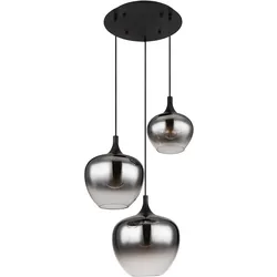 Globo, Pendelleuchte, Hängeleuchte Maxy schwarz matt 3xE27 (E27)