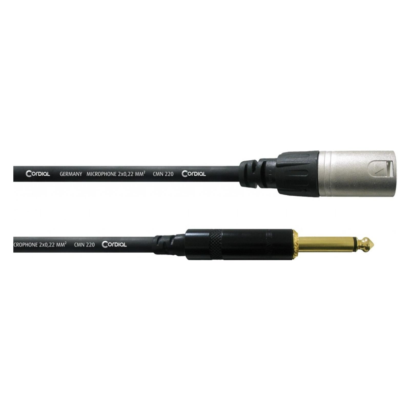 Cordial XLR - 6.3mm (5 m, 6.3mm Klinkenkabel, XLR Kabel) (CCM 5 MP)