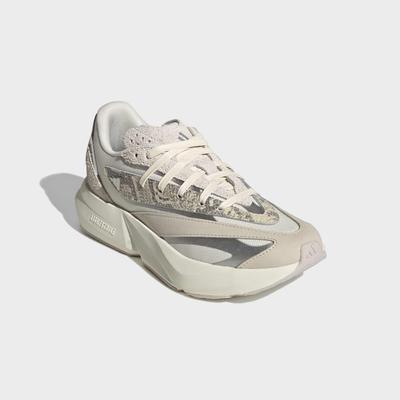 Sneaker ADIDAS SPORTSWEAR "LIGHTBLAZE", Damen, Gr. 42, sanftes weiß, silber metallic, grau one, Leder, Textil, Schuhe Sneaker