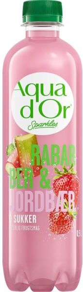 Aqua D'Or Sparkles Rabarber & Jordbær, 0,5 L