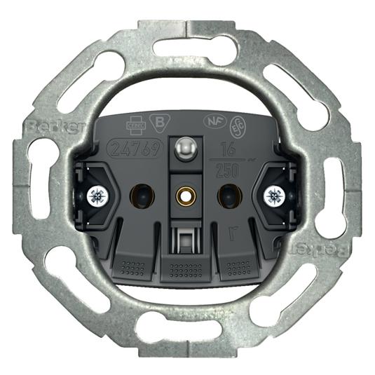 Hager Mechanismus-Steckdose 1x Mit/U-Federklemmen (396768)