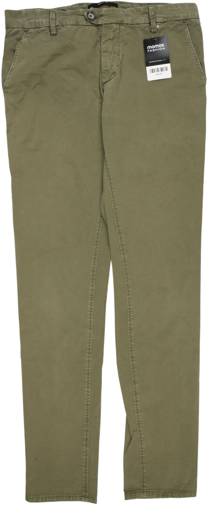 Takeshy Kurosawa Herren Stoffhose, Grün, Gr. EU 46, Baumwolle / Elasthan - Second Hand