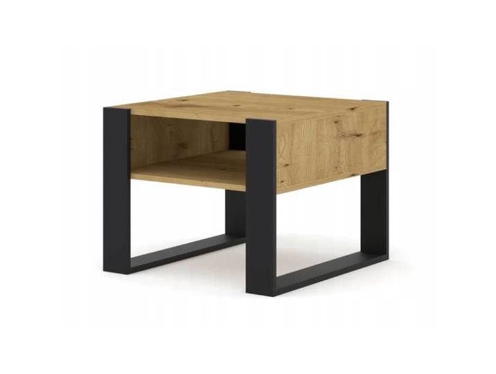 Table basse couleur MONDI chêne artisan 60x60cm design moderne de haute qualité