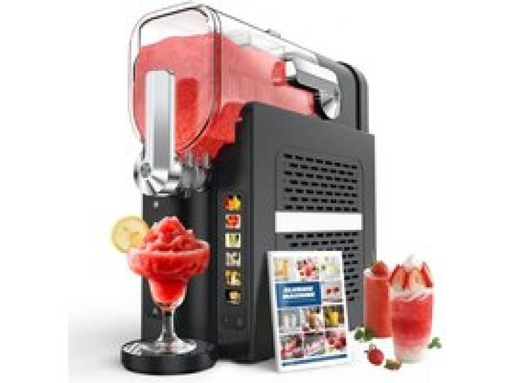 Machine à boissons glacées et granités BALITTA - Capacité 2 6L - 6 programmes - Auto-Nettoyage - Sans glaçon - Recette (Black)