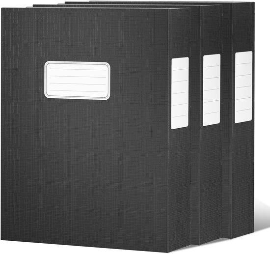 OEM A4-opbergbox voor papier, zwart, minimalistisch design