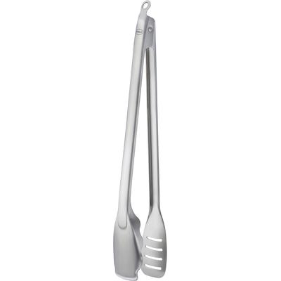 Grillzange RÖSLE "Premium Barbecue", silber (silberfarben), B:6cm H:3,5cm L:44cm, Edelstahl 18/10, Küchenzangen, spülmaschinengeeignet
