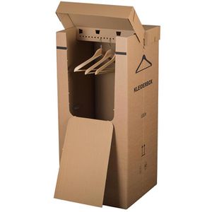 Smartboxpro Umzugskartons Kleiderbox, 2-wellig, belastbar bis 30kg, Innenmaße 54 x 54 x 124cm