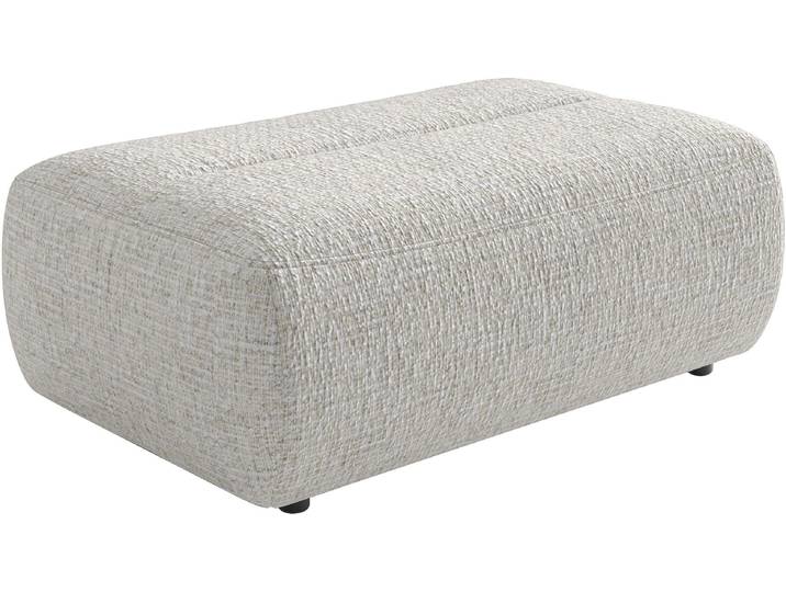 Polsterhocker SIT & MORE Scrabble , beige (ivory), B:113cm H:44cm T:75cm, 100% Polyester, Hocker, Polsterhocker, Modernes Design in verschiedenen Stoffarten