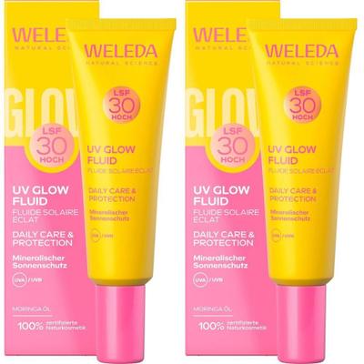 Weleda UV Glow Fluid LSF 30 2x 2x30 ml Flüssigkeit