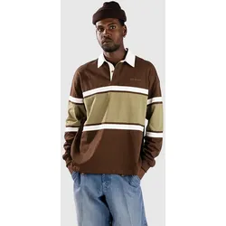 Blue Tomato Striped Polo striped cocoa powder Gr. S