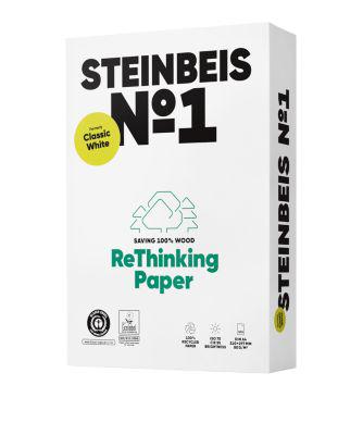 Recyclingpapier Steinbeis №1, DIN A4, 80 g/m², presseweiß, 2500 Blatt