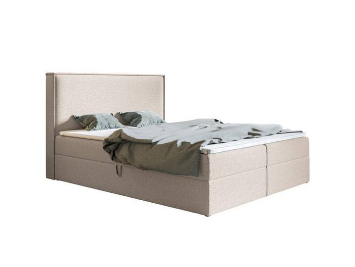 Sepro Meble Bett Beige FOX 9 Kontinental 140x200 cm, 140x200 cm, Schlafzimmer, Betten, Polsterbetten