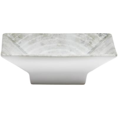 Schale VAN WELL "Korfu, eckig, 11,5 cm, 6 Stück", grau, B:11,5cm L:11,5cm T:11,5cm, Porzellan, Schüsseln, Schale, spülmaschinengeeignet