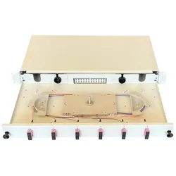 Paschke Spleissbox/Patchpanel 48,30cm (19") 6x SCd OM4 PINK 443705VI-06SA, Server Zubehör, Pink