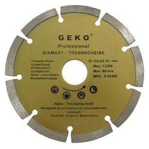 GEKO Diamant-Segment-Trennscheibe, 115x8x22,2mm (G00250)