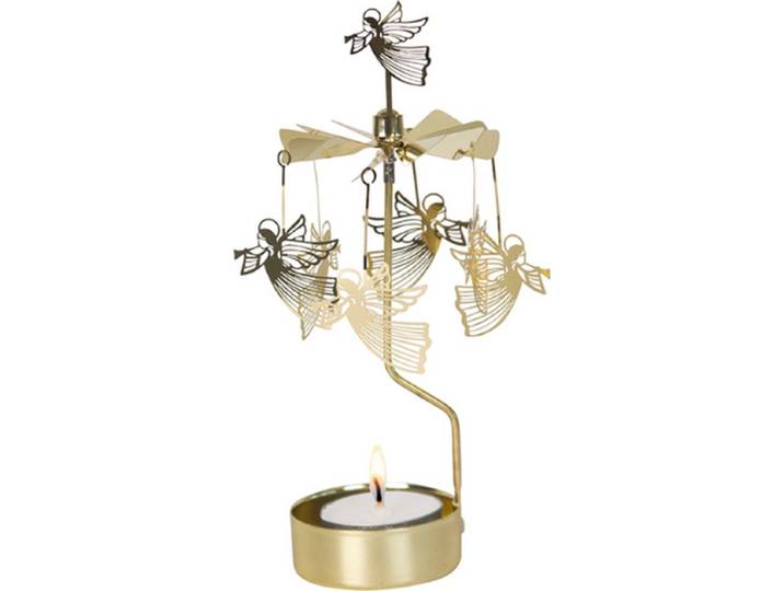 Pluto Rotary candleholder flying angel goud