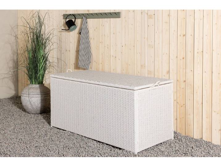 Garten Kissenbox Dimmy - Wahlweise in Grau, Natur oder Weiß - Weiß - Luxusbetten24