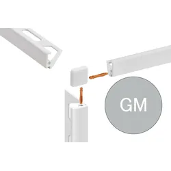Schlüter Systems JOLLY-AC Außenecke 90° Aluminium GM -Graumetallic Höhe: 8 mm