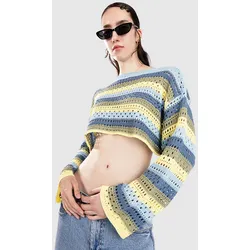 24 Colours 41352 Striped Crochet Strickpullover striped Gr. L