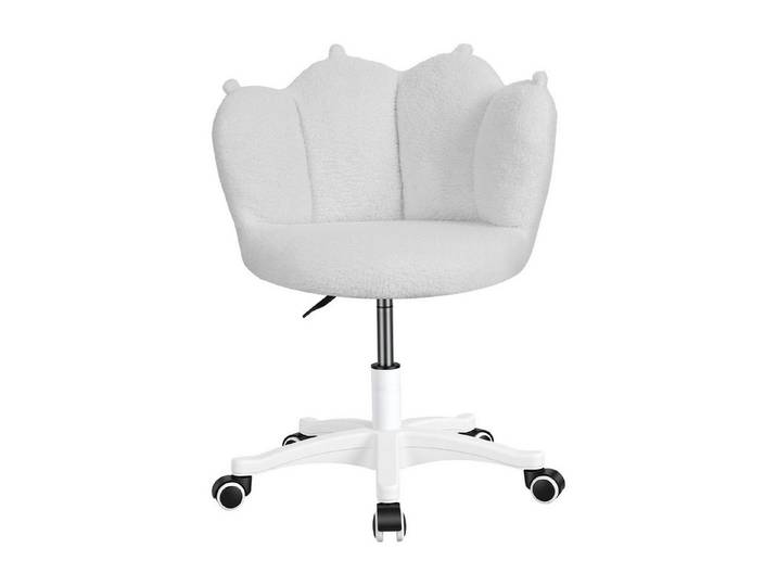 Rutaqian Drehstuhl Schminkstuhl Höhenverstellbar, Drehbarer Schminkhocker 360 Grad, Make up Stuhl, Schminktischstuhl Ergonomisch 42-52 cm Sitzhöhe