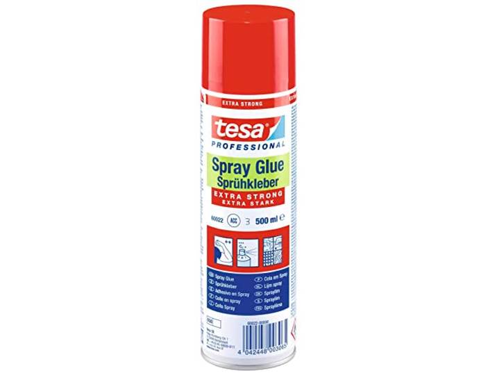 tesa Lijm Spray Extra Sterk - Extra Sterke Spuitlijm - 500 ml