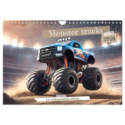 Monster trucks La confrontation ultime (Calendrier mural 2026 DIN A4 vertical), CALVENDO calendrier mensuel