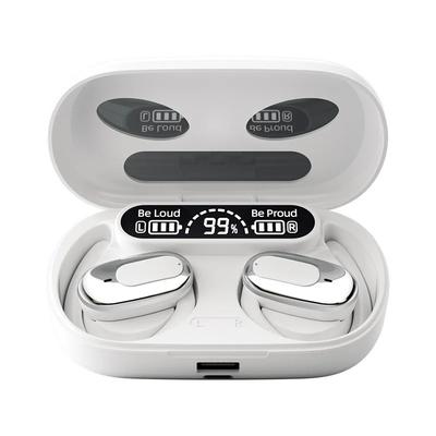 Wireless Bluetooth Earbuds TWS Long Range Clear Sound Low Power Consumption Headphones white