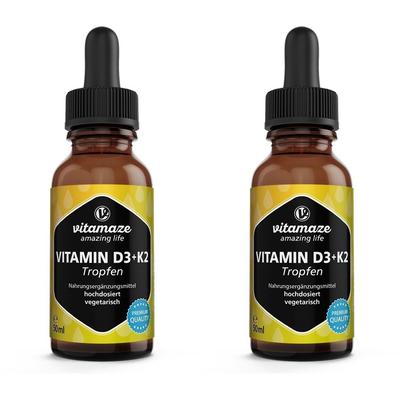 Vitamin D3 K2 1000Ie/10Ug x2 2x50 ml Tropfen