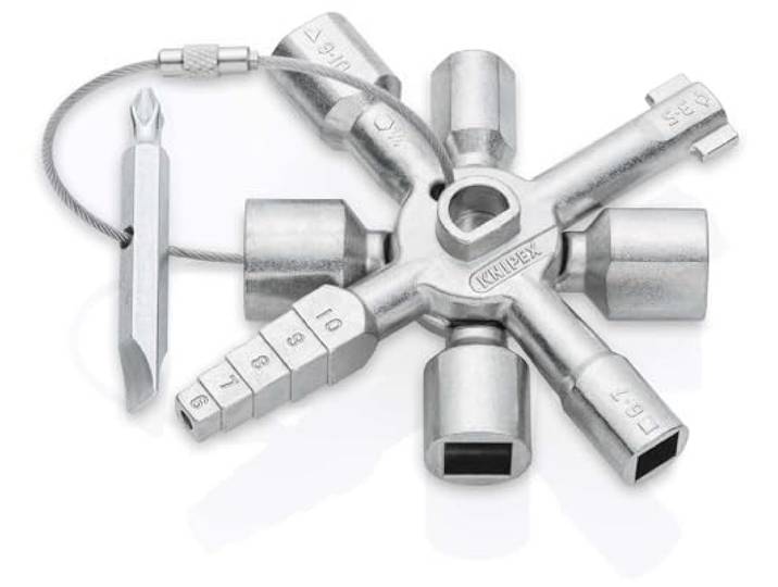 KNIPEX TwinKey Schakelkastsleutel 92 mm, 00 11 01