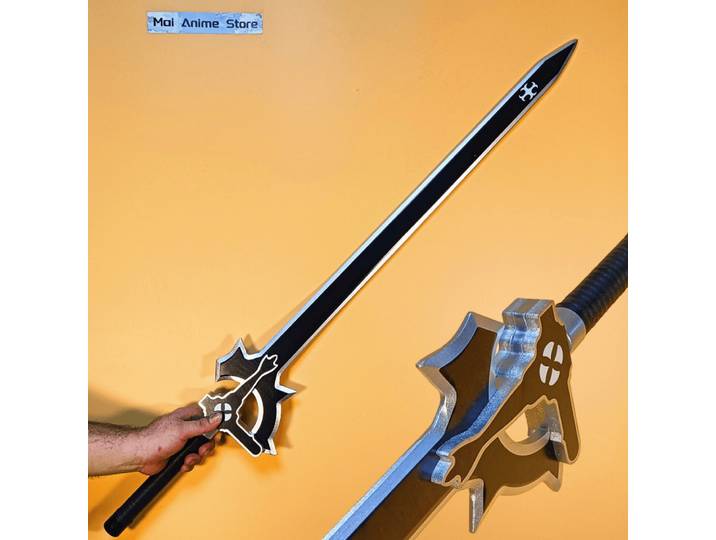 108cm Kirigaya Kazuto Katana taille réelle épée Art en ligne Anime Kirito Cosplay accessoire samouraï sabre Ninja couteau non tranchant jouet cadeau