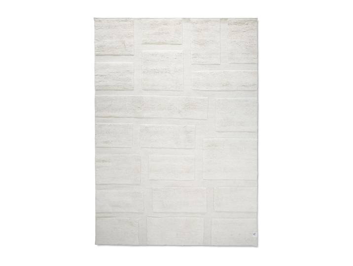 Classic Collection Tapis en laine Bricks 250x350 cm Ivoire