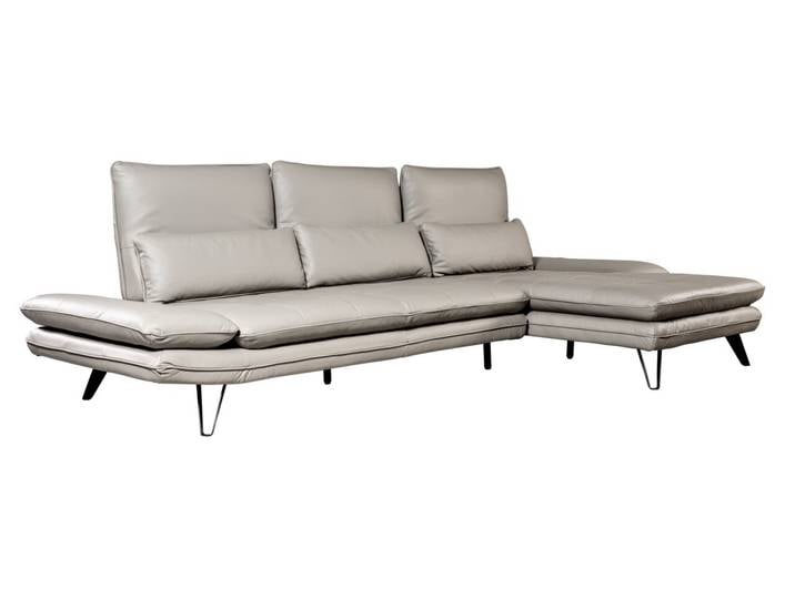 Celina Home Longchairkombination OSAKA, taupe, Leder