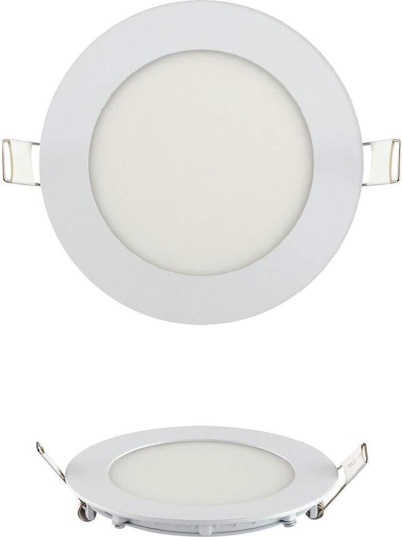 Braytron Set van 10x 6W LED inbouwspots, ronde plafondlamp, warmwit (3000K)