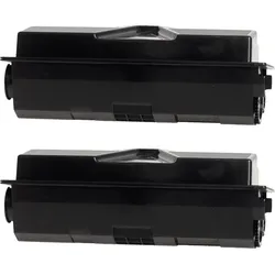 2 Kompatible Toner ersetzt Kyocera TK-1140 Doppelpack schwarz