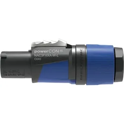 Neutrik PowerCON Connector - L Grau-blaues Gehäuse - große Kabeldurchmesser
