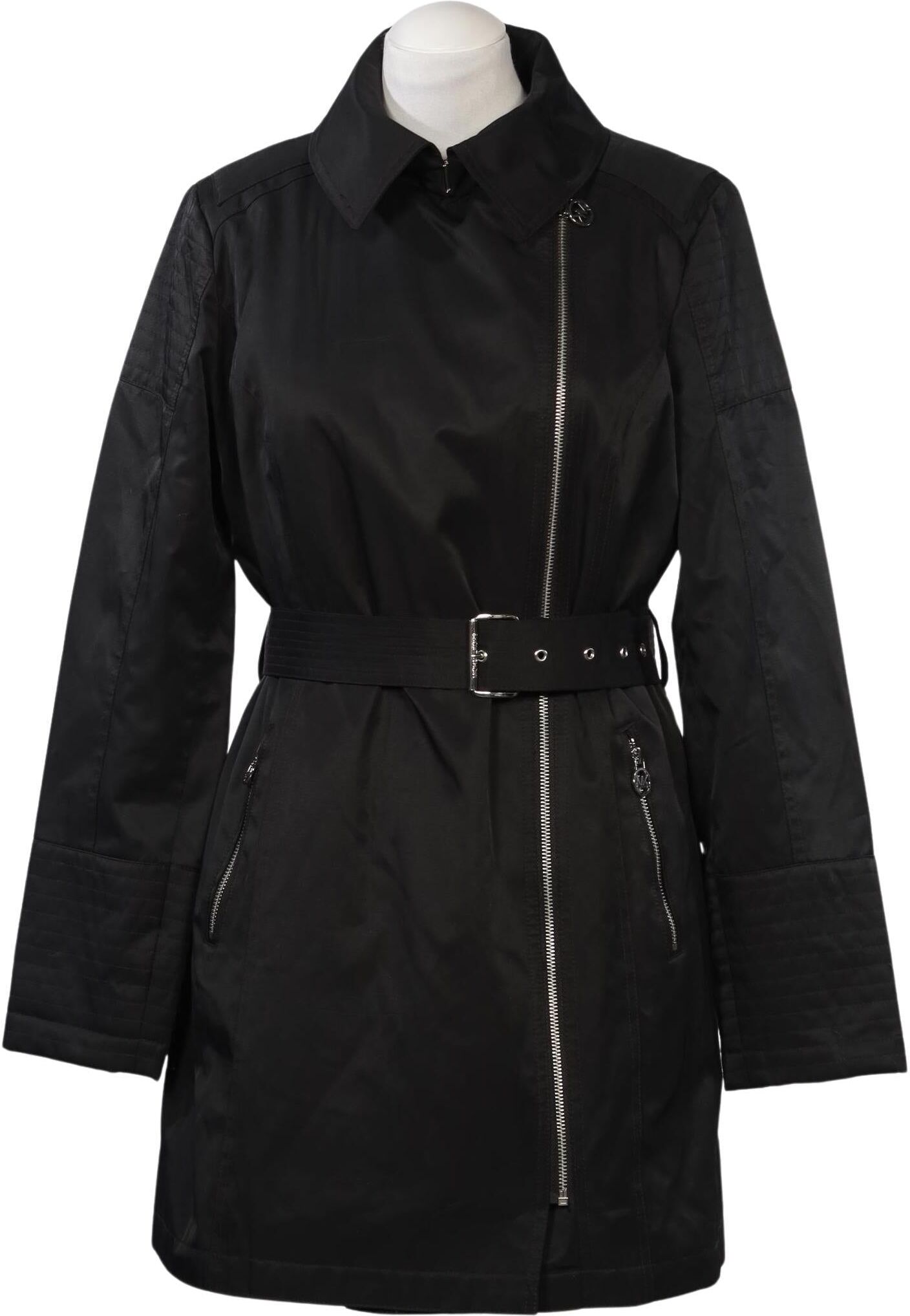 Michael Michael Kors Damen Mantel, Schwarz, Gr. M, Synthetik / Baumwolle / Wolle - Second Hand
