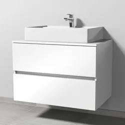 Sanipa Waschtischunterbau Solo One, Weißen-Glanz, 561x800x520 mm