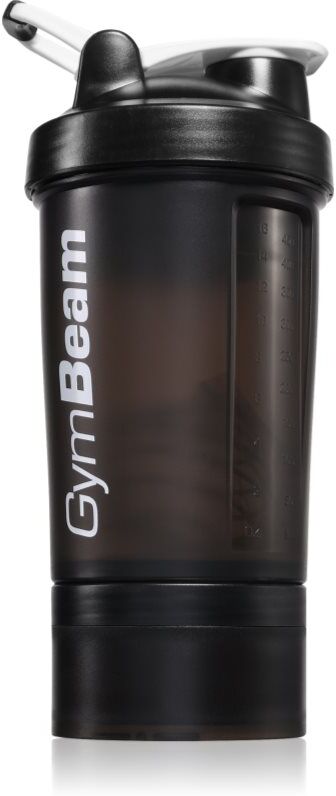 GymBeam Blend Bottle shaker de sport + pot de conservation teinte/couleur Black White 1 pcs