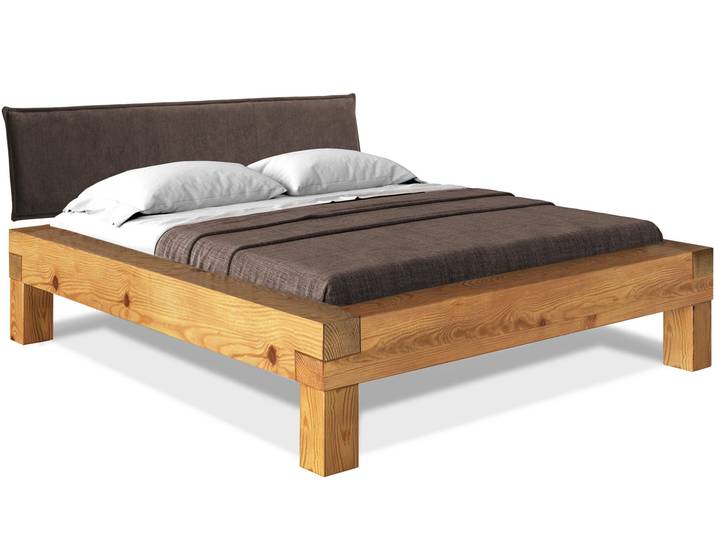 CURBY 4-Fuß-Balkenbett mit Polsterkopfteil, Material
